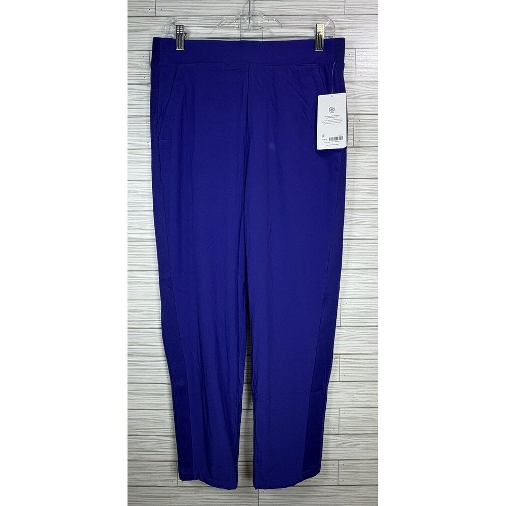 NWT Athleta Women's Brooklyn Lined Pants High Waist Purple Featherweight Size 8